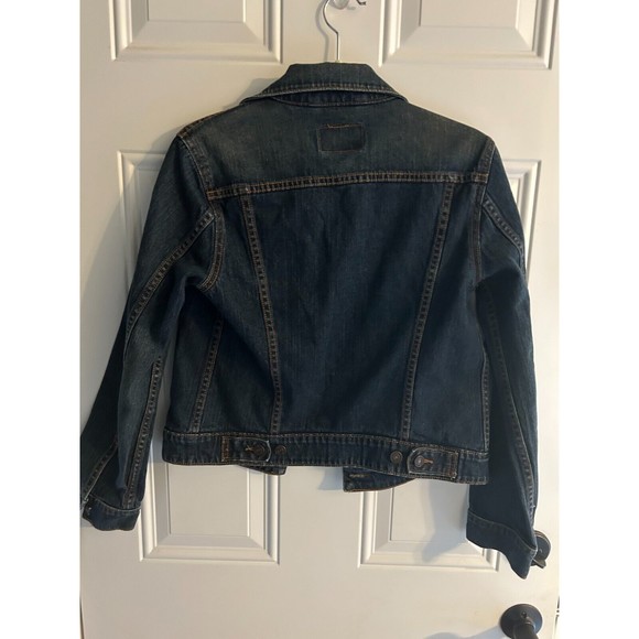 Levis Jacket Womens Size Medium Pockets Jean Trucker Red Tab Medium Wash GUC - Picture 6 of 9